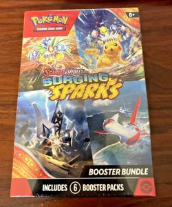 Pokemon Scarlet & Violet: Surging Sparks Booster Bundle SEALED!! 6 Packs - Image 1