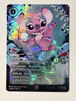 Disney Lorcana Winterspell - Enchanted Angel - Experiment 624 - 238/204 - Image 1