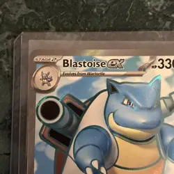 Pokemon Blastoise ex Scarlet & Violet 151 Ultra Rare Full Art Holo 184/165 TCG - Image 2