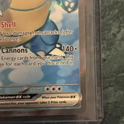 Pokemon Blastoise ex Scarlet & Violet 151 Ultra Rare Full Art Holo 184/165 TCG - Image 4