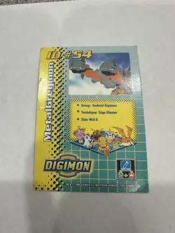 MetalGreymon ID #54 DP 480 Digimon Card Toy Exclusive Promo Bandai 1999 - Image 2