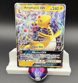 Ampharos GX 43/181 NM Pokemon Card Team Up Set Ultra NM/M - Image 1