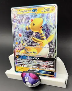 Ampharos GX 43/181 NM Pokemon Card Team Up Set Ultra NM/M - Image 3