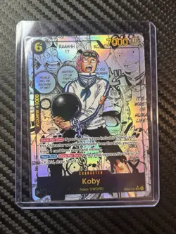 Bandai One Piece TCG Koby EB04-044 SR Manga OP15 Adventure on Kami's Island Card - Image 1