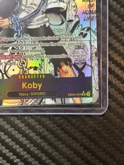 Bandai One Piece TCG Koby EB04-044 SR Manga OP15 Adventure on Kami's Island Card - Image 5