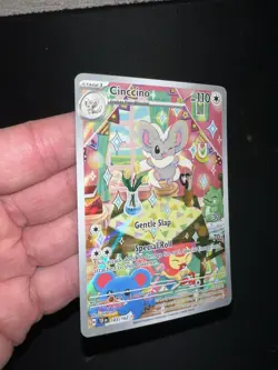 Pokemon Cinccino 183/162 Full Art Temporal Forces Illustration Card MINTY - Image 4