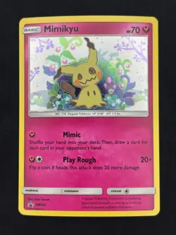 Mimikyu SM163 - Black Star Promo - Very Light Play VLP Holo Pokemon Card - Image 1