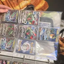 Pokemon TCG Holo Card Lot Rayquaza V, GX, VMAX English Binder - Image 1