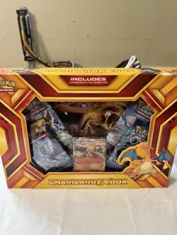 Pokemon TCG: Charizard-EX Box Fire Blast Card Game 820650802683 - Image 1