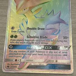 Pokemon Virizion GX 217/214 SM Lost Thunder Rainbow Secret Rare NM Card TCG - Image 3