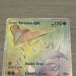 Pokemon Virizion GX 217/214 SM Lost Thunder Rainbow Secret Rare NM Card TCG - Image 5