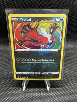 Yveltal Holo Amazing Rare Pokemon Card 046/072 Shining Fates - Image 2