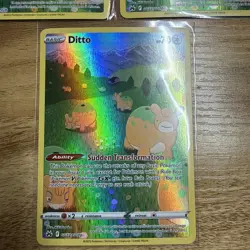 3x NEAR MINT Crown Zenith Full Art Ditto- Pokemon Card - Image 2