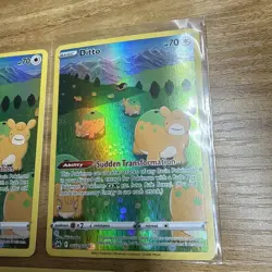 3x NEAR MINT Crown Zenith Full Art Ditto- Pokemon Card - Image 3