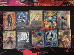 Dragon Ball Super Card Game 10 Vegeta Art Foil Cards SR/UC/R.. Lot of 10 - Image 1