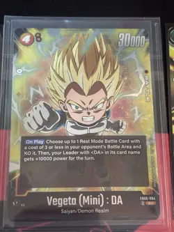 Dragon Ball Super Card Game 10 Vegeta Art Foil Cards SR/UC/R.. Lot of 10 - Image 3