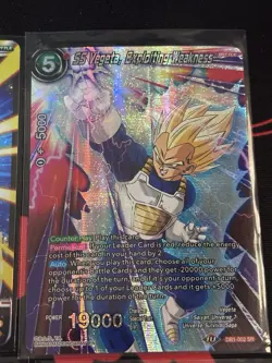 Dragon Ball Super Card Game 10 Vegeta Art Foil Cards SR/UC/R.. Lot of 10 - Image 5
