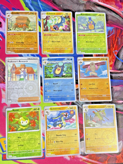 Pokemon Black Bolt Reverse Holo Lot 9 Cards No Duplicates NM - Image 1