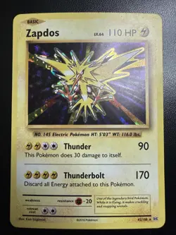 Zapdos 42/108 Evolutions Holo Rare Pokemon Card - Image 1