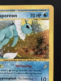 Vaporeon H31/H32 Skyridge Holo Rare Pokemon Card 2003 - Vintage E-Reader - LP - Image 3