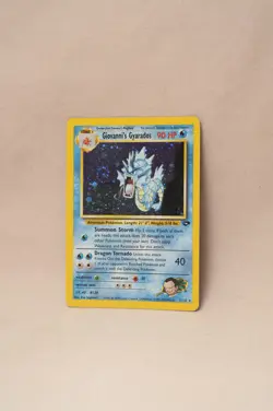 Giovanni's Gyarados Holo Rare Swirl Gym Challenge Pokemon Card 5/132 - Image 1