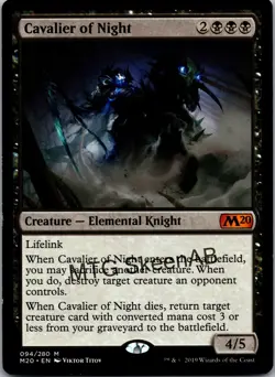 MTG SkeenAB Cavalier of Night from M20. MP. - Image 1