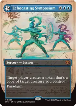 Echocasting Symposium (Borderless) (M) #291 Secrets of Strixhaven MTG NM - Image 1