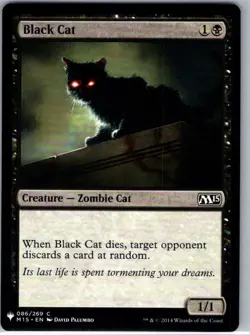 Black Cat - 86 - The List Reprints - Magic MTG - NM - B3G1 - Image 1