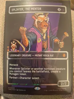 Splinter, the Mentor (0089) (Borderless) (Surge Foil) Commander: Teenage Mutant - Image 1