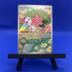 Pokemon TCG Destined Rivals : Shaymin 185/182 Secret Illustration Rare SIR 2025 - Image 1