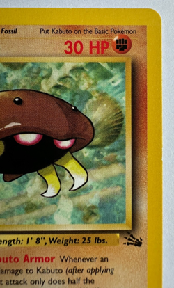 1999 Pokemon Fossil 1st Edition Kabuto #50/62 - Image 4
