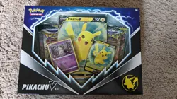 Pokemon Pikachu V Box 2x Evolving Skies Booster Pack 2x Brilliant Stars RARE New - Image 1