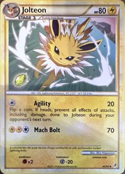 Jolteon 45/95 Uncommon Call of Legends Pokemon Lightly Played - Image 1