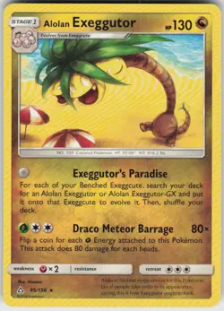 ALOLAN EXEGGUTOR 95/156 ULTRA PRISM POKEMON RARE NM/M - Image 1