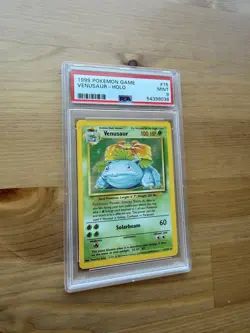 PSA 9 Venusaur Holo 15/102 Base Set Unlimited Rare WOTC 1999 POKEMON TCG - Image 1