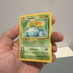 1999 Pokemon Base Set Venusaur 15/102 Holo Rare Unlimited - MP/LP Vintage - Image 2