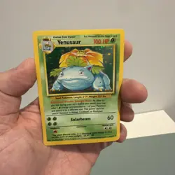 1999 Pokemon Base Set Venusaur 15/102 Holo Rare Unlimited - MP/LP Vintage - Image 3