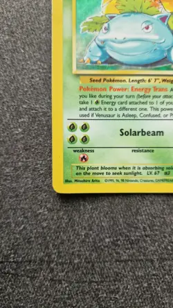 Venusaur 15/102 Base Set Holo Rare - Vintage 1999 Pokemon Card - Unlimited LP - Image 4