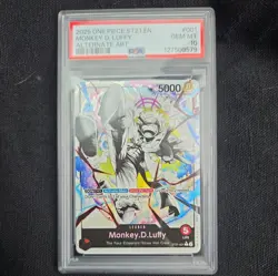 2025 One Piece CCG English ST 21-001 Monkey D Luffy PSA 10 Gem Mt Alternate Art - Image 1