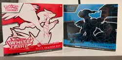 Pokemon TCG Black Bolt and White Flare Elite Trainer Boxes Pokemon Center SEALED - Image 1