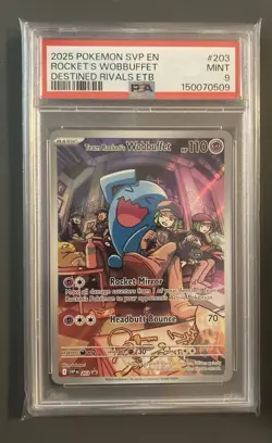 Team Rocket's Wobbuffet 203 Sv: Scarlet & Violet Promo Cards Holo - Image 1