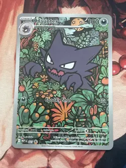 Haunter 027 Black Star Promo Illustration Rare Pokemon Mega Battle Deck Card 27 - Image 1