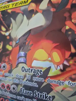 Pokemon TCG Reshiram & Charizard GX SM201 Big Card - Image 2