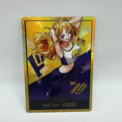 One Piece x Lakers - Nami - Custom Gold Don Card English Textured With Foiling - Image 1