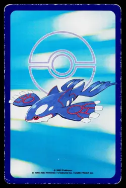 Bagon 4 of Diamonds Kyogre Deck Playing Card Heavily Played - Image 2