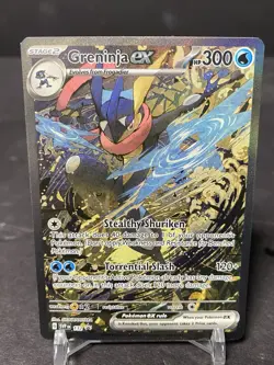 Pokemon Greninja EX Full Art Promo Holo 132 SVP Black Star 300 HP Card LP - Image 1