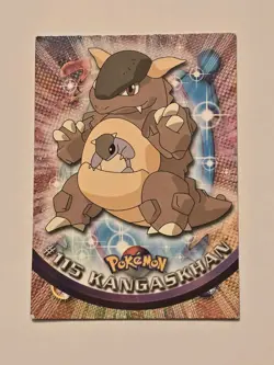 Pokemon TOPPS TV Series 2 "Kangaskhan" #115 Blue Logo Pokemon Card 2000 LP/MP - Image 1