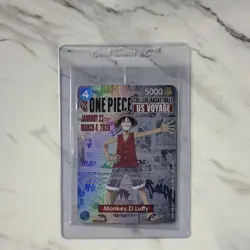 Bandai Monkey D. Luffy ST01-007 US Voyage Foil EN One Piece Card Game - Image 1