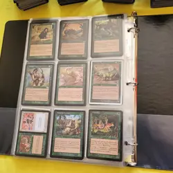 Pre-Modern MAGIC CARDS COLLECTION BINDER - 7 Pages of Cards & 1000 bulk MTG - Image 4