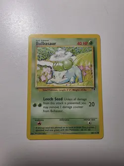 Vintage Pokemon Card Lot: 3x Bulbasaur (Base Set & Legendary Collection) - Image 3